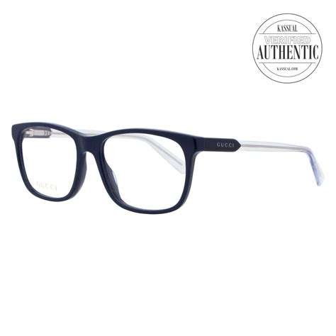 gucci gg0490o 009 blue men eyeglasses|Gucci™ GG0490O Rectangle Eyeglasses .